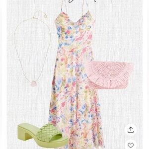 Abercrombie & Fitch Cowl Neck Maxi Dress